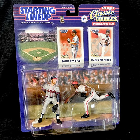2000 Starting Lineup JOHN SMOLTZ & PEDRO MARTINEZ Classic Doubles Figure 2-Pack - Picture 1 of 1